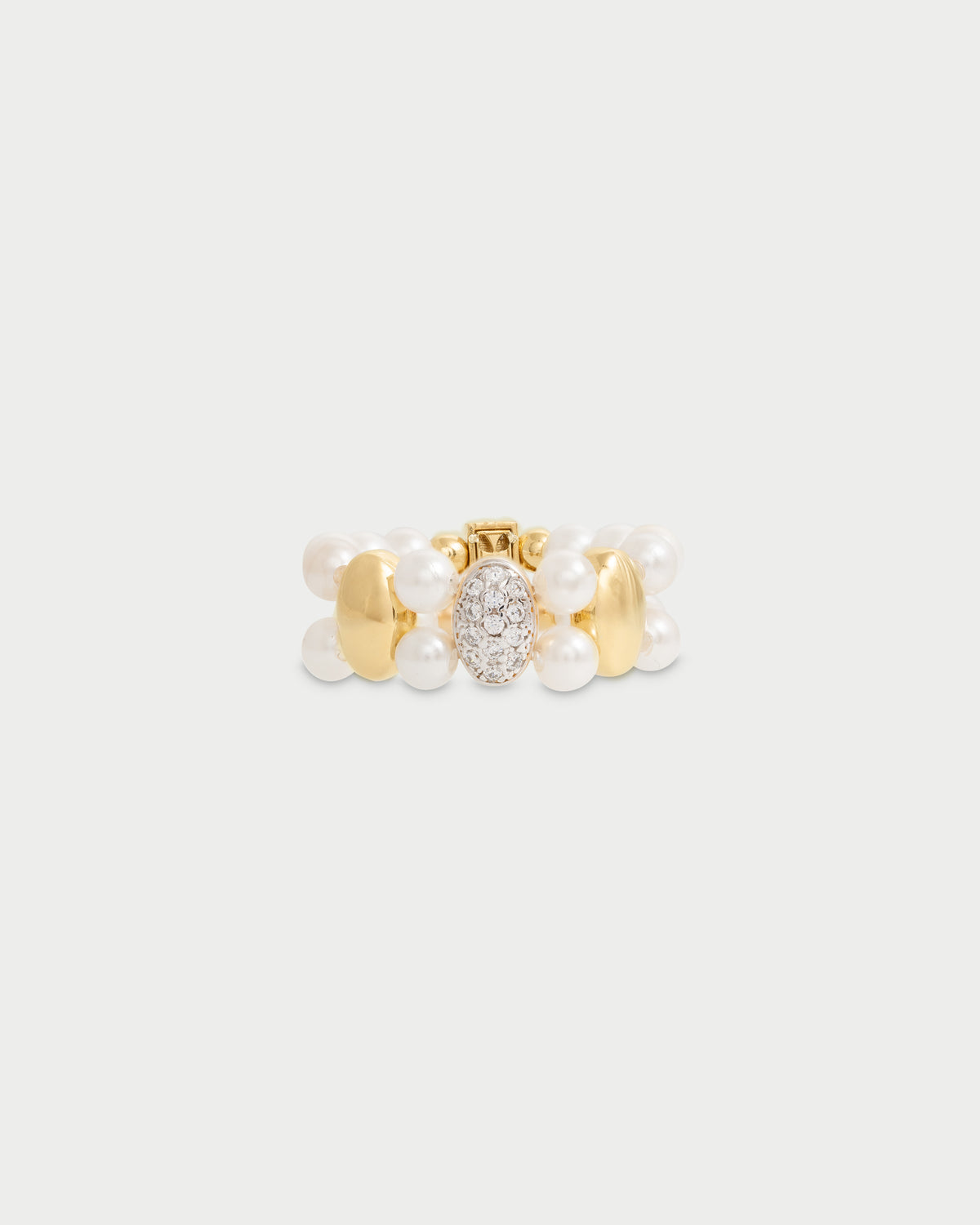 Triple ellipse pearl elastic ring