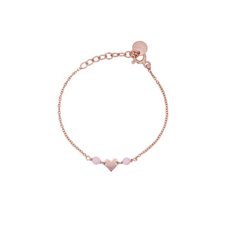 Bracciale catenella Cuore Pietre Rosa Bambino - Io&Ro