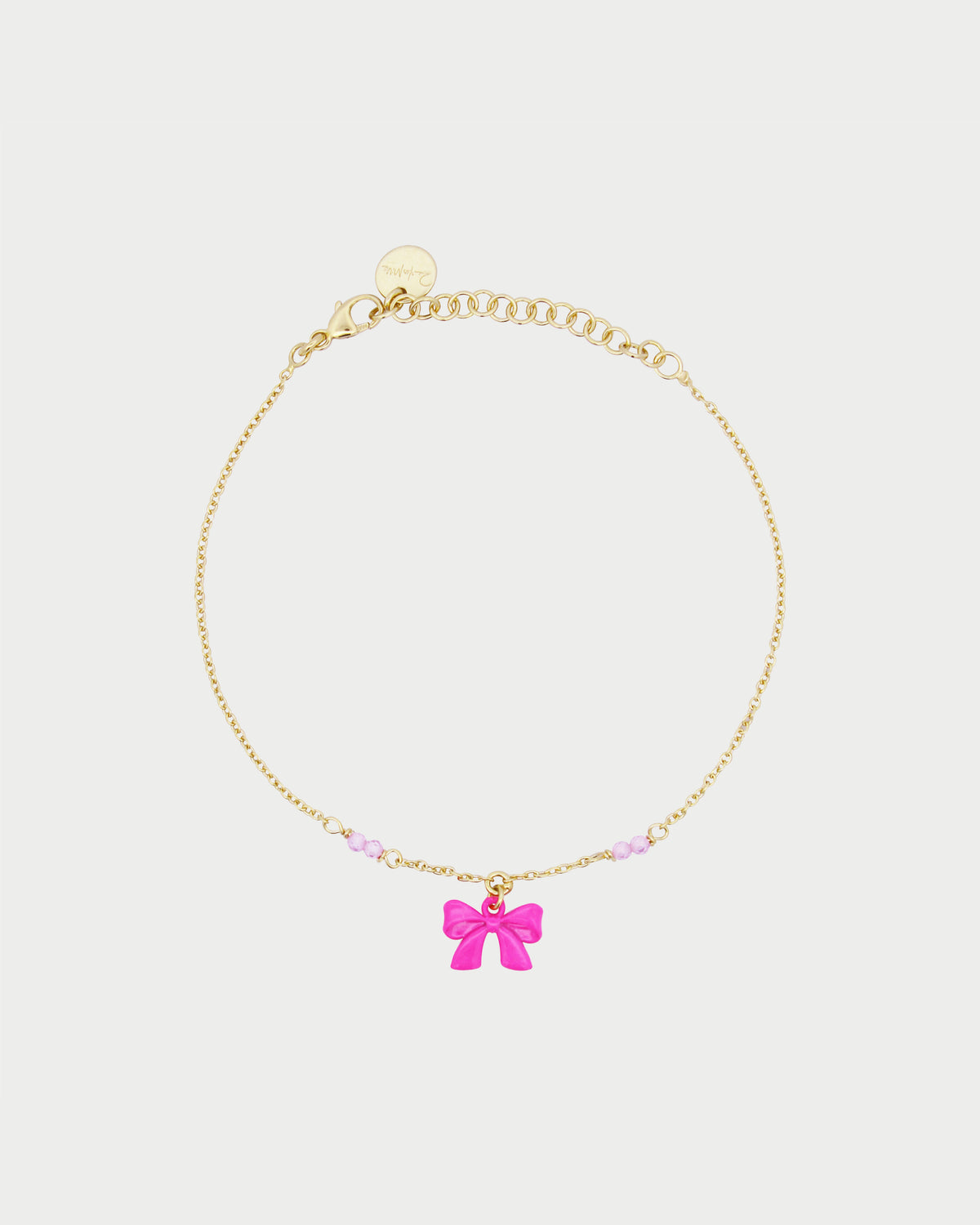 Pulsera con lazo chic y hilo de circonitas  - CANDY BOW