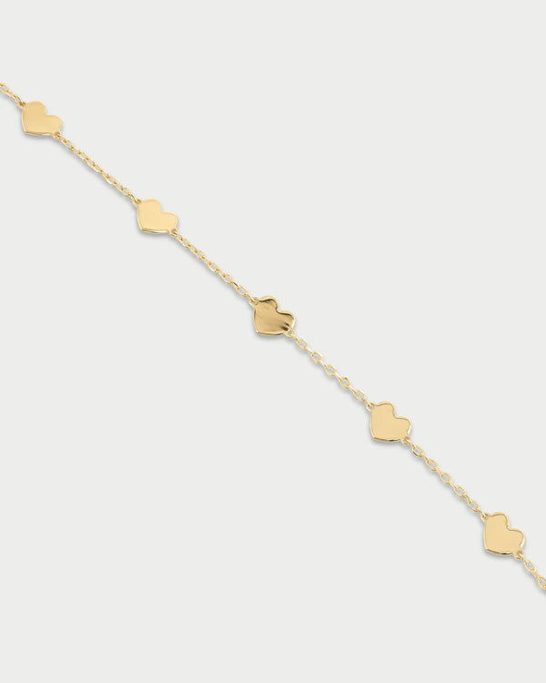 Pulsera cinco corazones