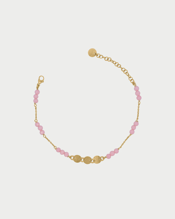 Pulsera de cadena de circonitas Milky and Medals