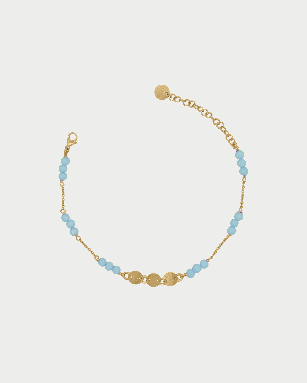 Pulsera de cadena de circonitas Milky and Medals