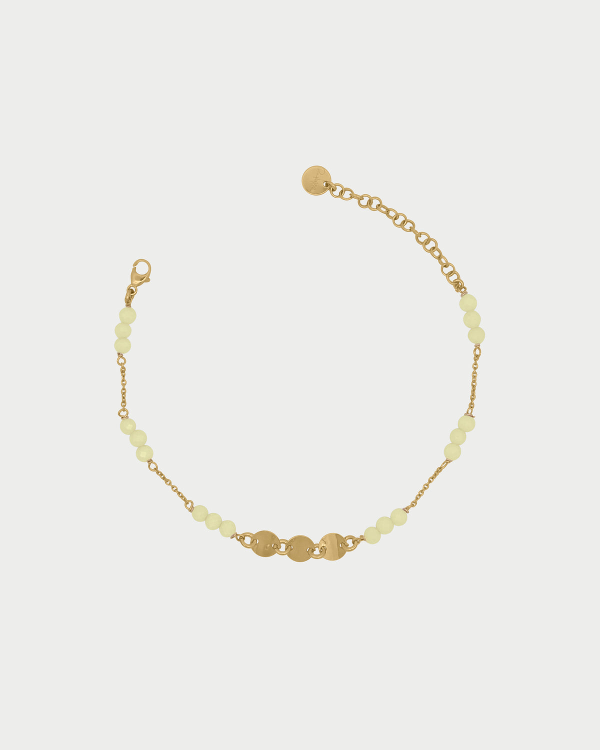 Pulsera de cadena de circonitas Milky and Medals