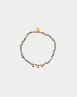 Bracciale elastico zirconi milky