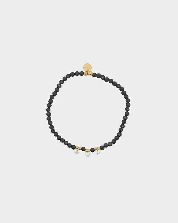 Milky Zirconia Elastic Bracelet