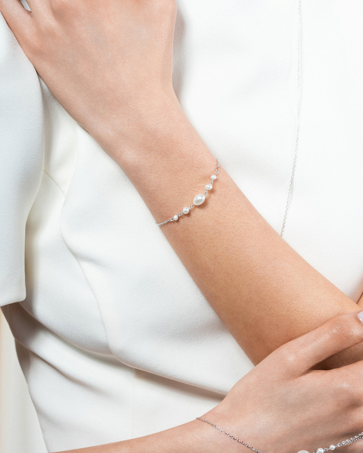 Bracciale Catena Pearl Halo