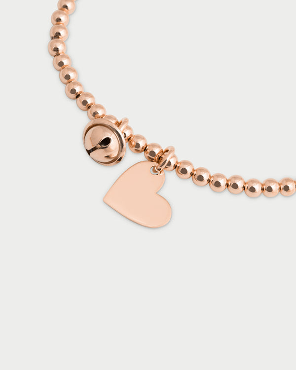 Pulsera Élastica con Colgante Corazón