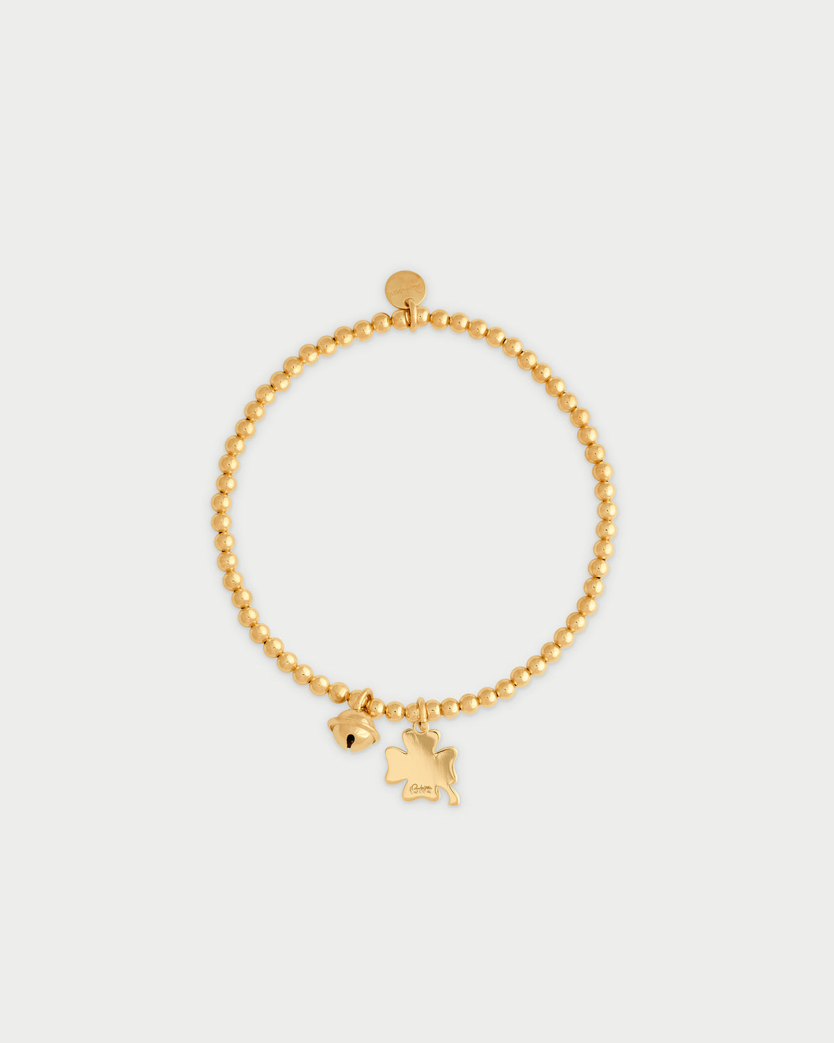Pulsera Élastica con Colgante trébol de cuatro hojas