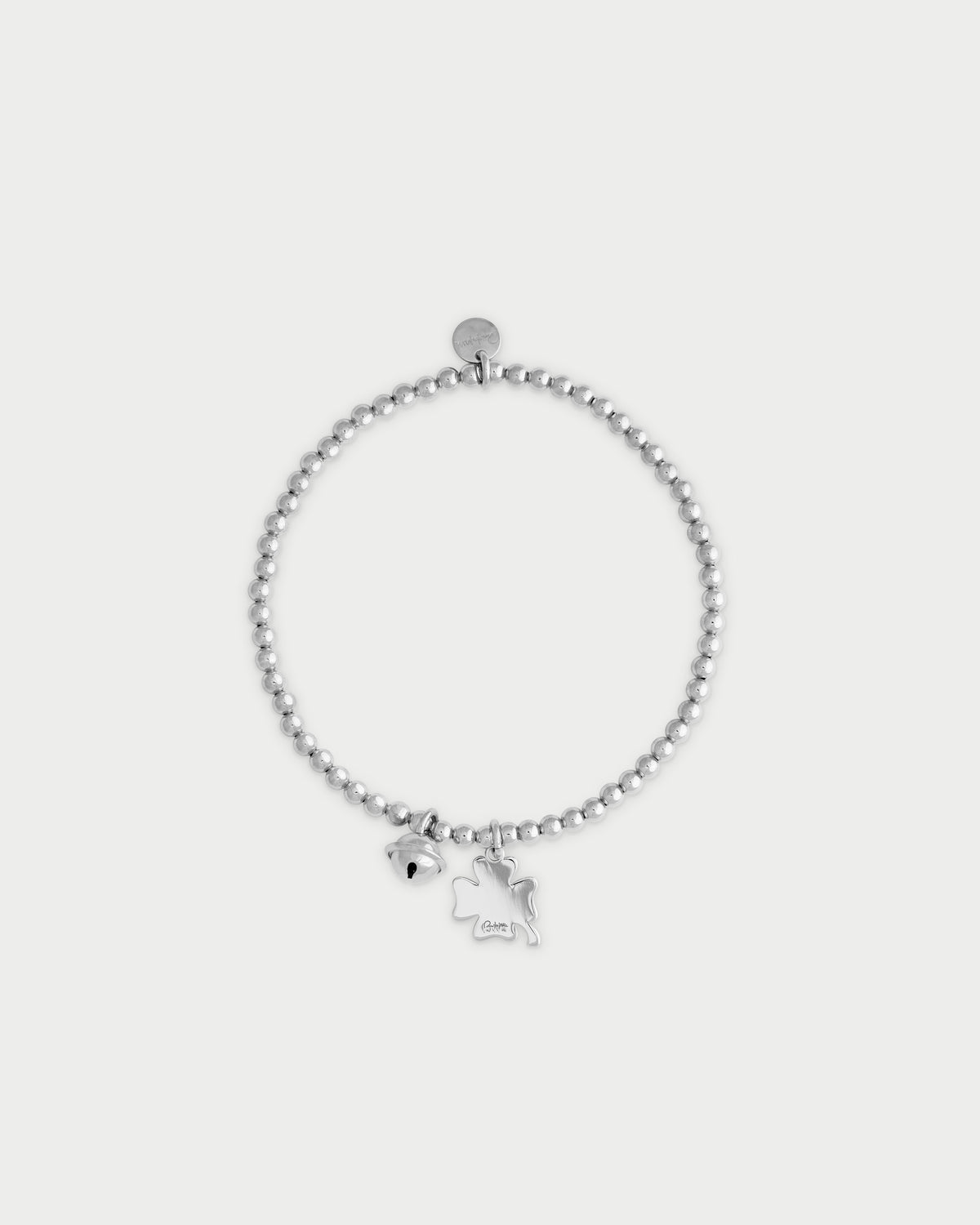 Pulsera Élastica con Colgante trébol de cuatro hojas
