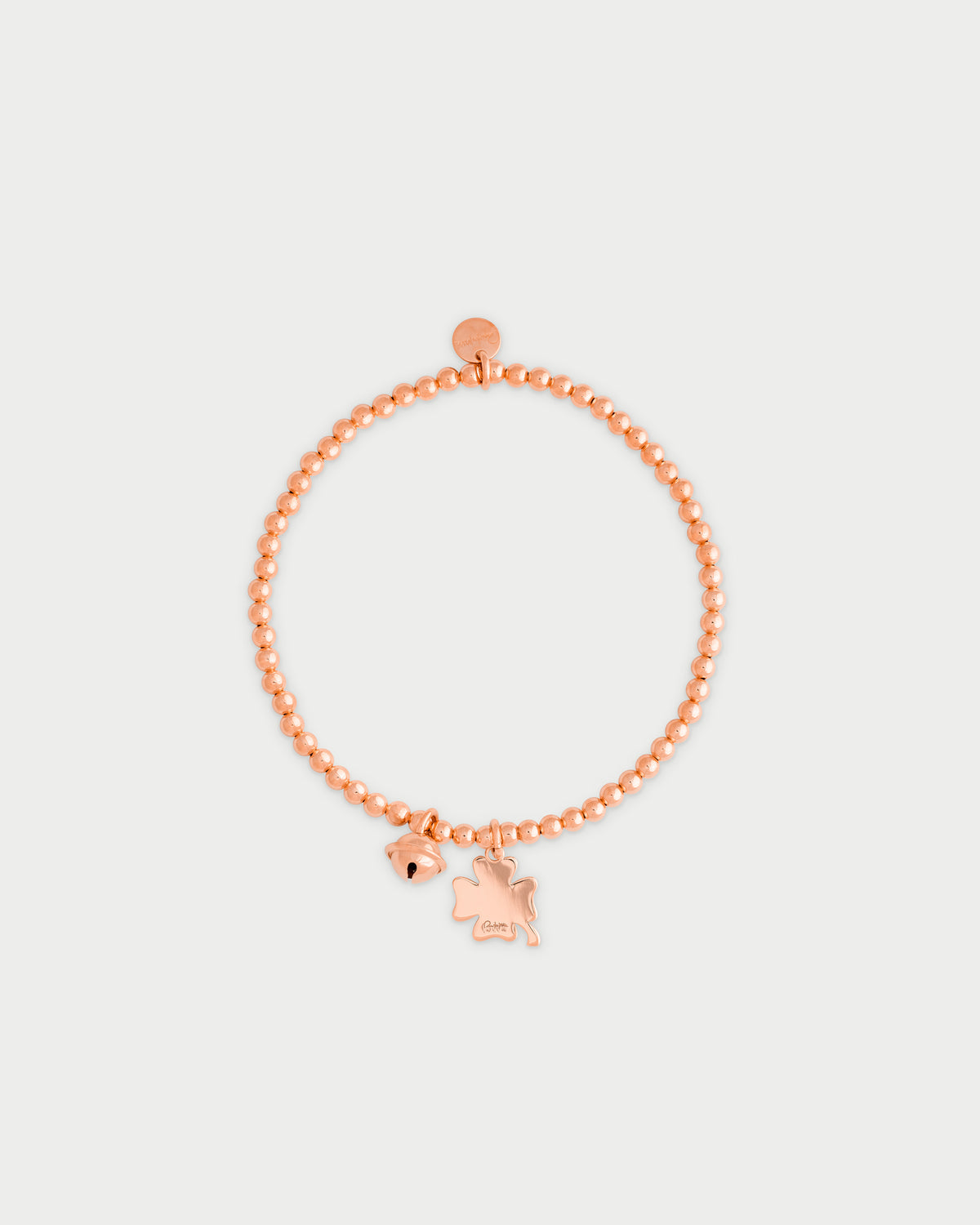 Pulsera Élastica con Colgante trébol de cuatro hojas