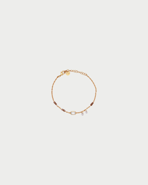 Bracciale Catena e Pietre Emerald Cut