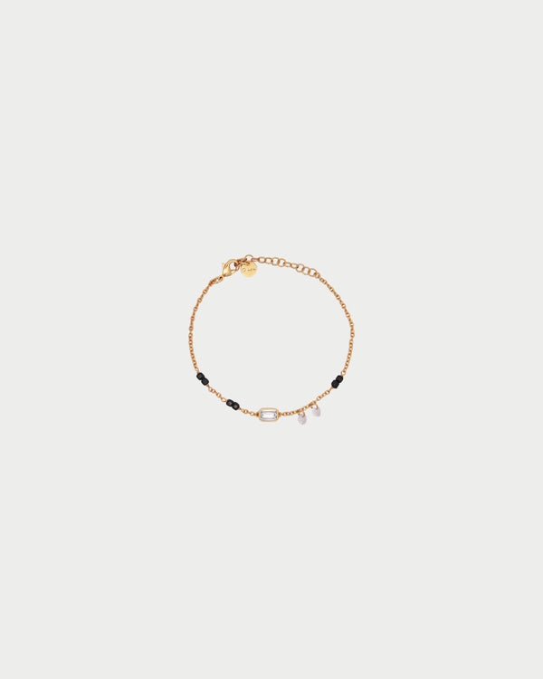 Bracciale Catena e Pietre Emerald Cut