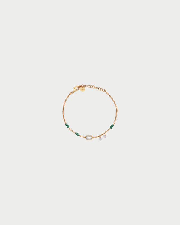 Bracciale Catena e Pietre Emerald Cut