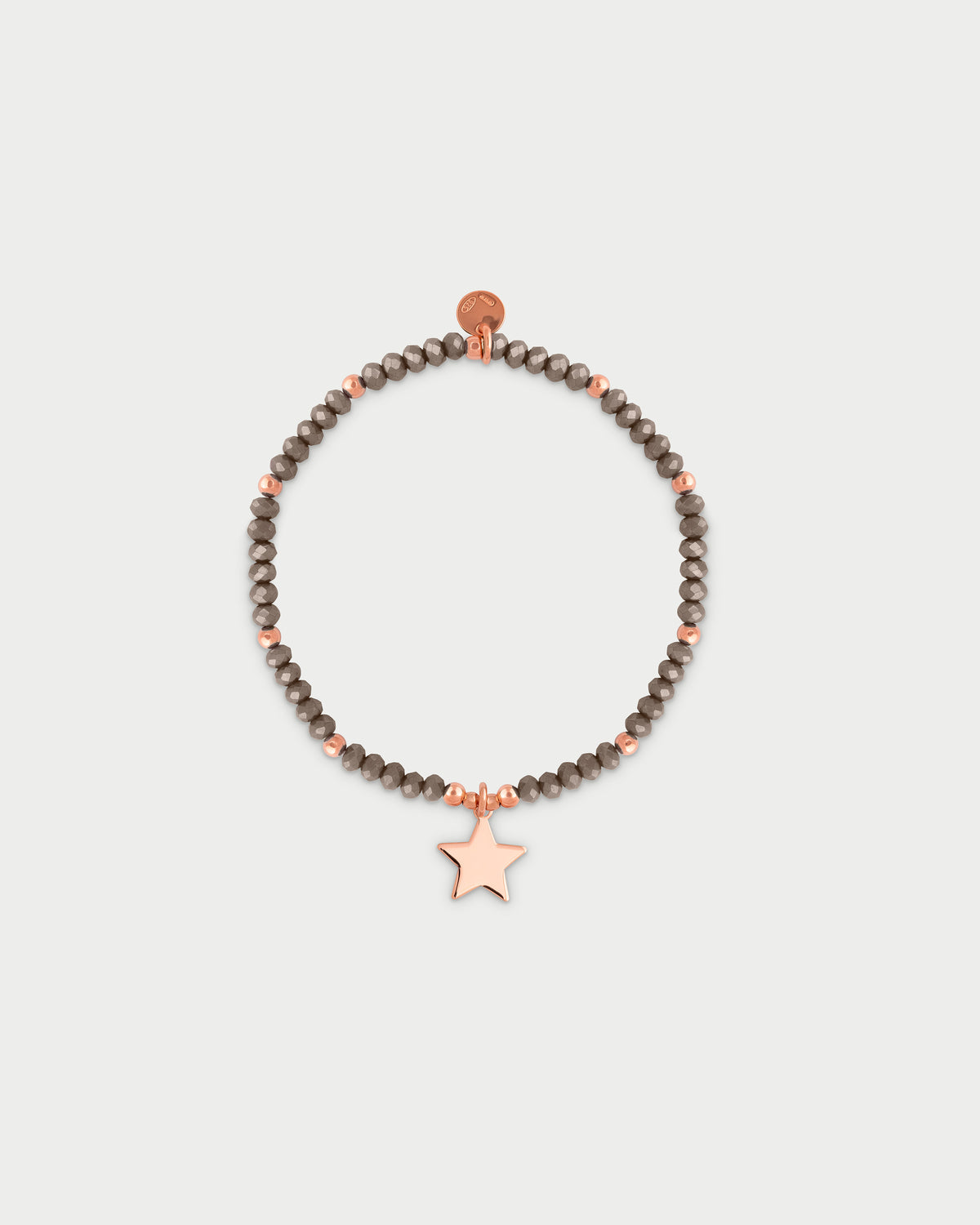 Pulsera elástica con micro piedras y colgante estrella