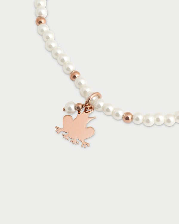 Elastic bracelet with pearls and balls - FROG