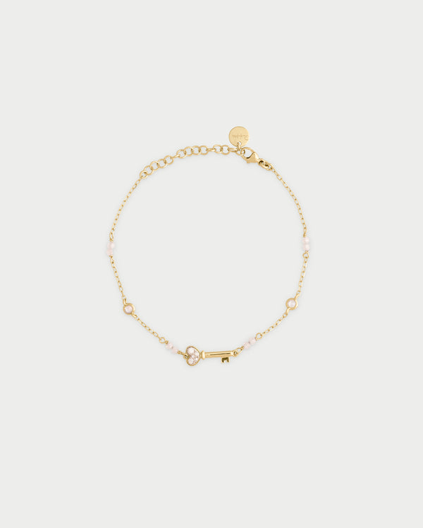 Rue des Mille Bracciale Donna Argento 925 Soggetto Centrale Bombato Quadrifoglio Oro Giallo Rue des Mille Bracciale Donna Argento 925 Soggetto Centrale Bombato Quadrifoglio Oro Giallo