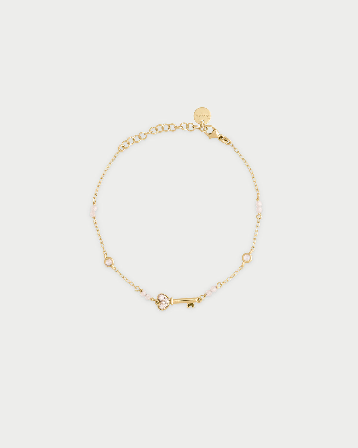 Pulsera con cadena y clave en pavé - STARDUST TEN