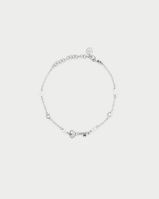 Bracelet with bezels and small pavé Key subject - STRADUST TEN