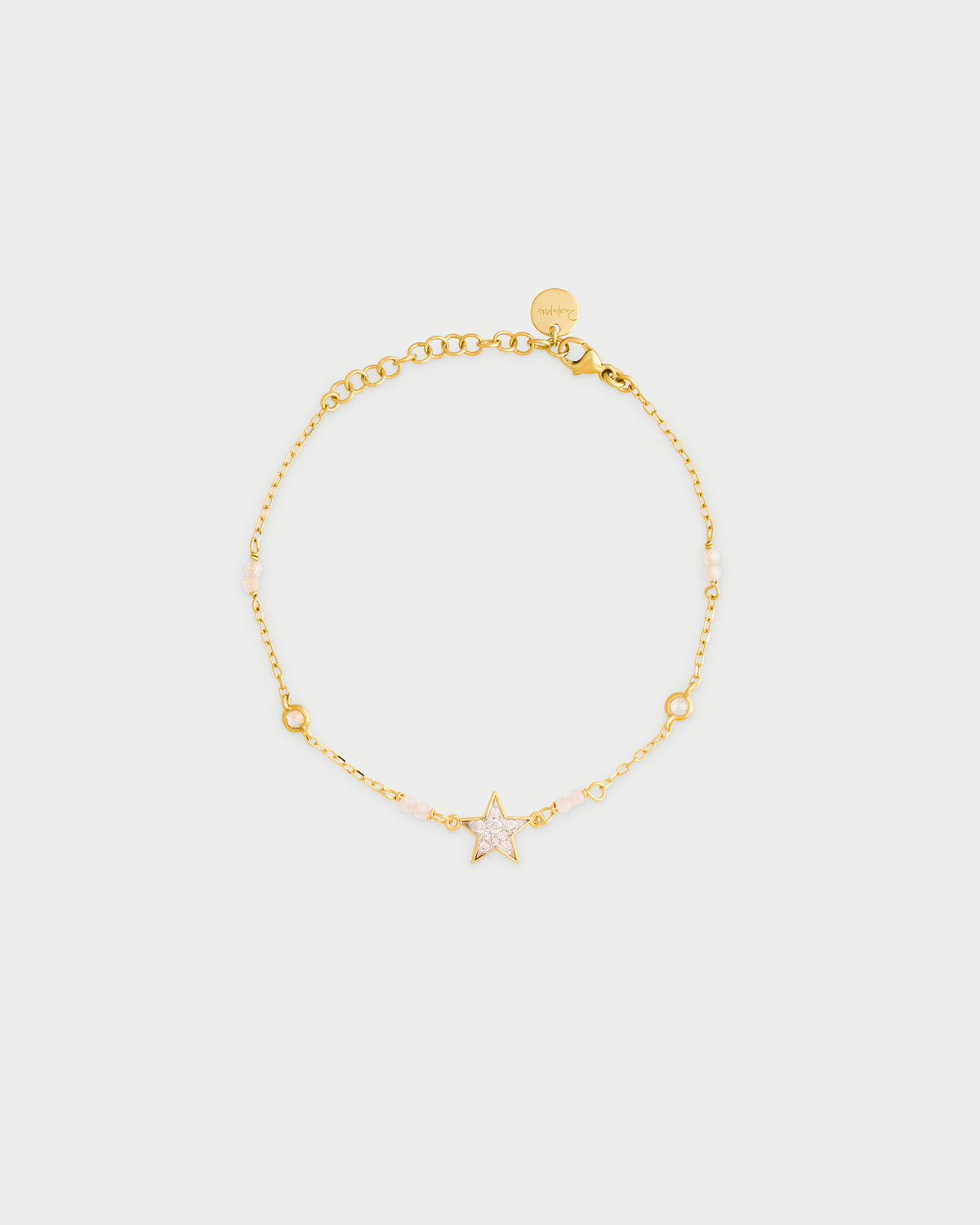 Pulsera con cadena y estrella en pavé - STARDUST TEN