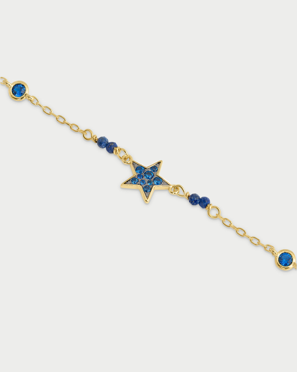Bracciale catena castoni colorati pavè