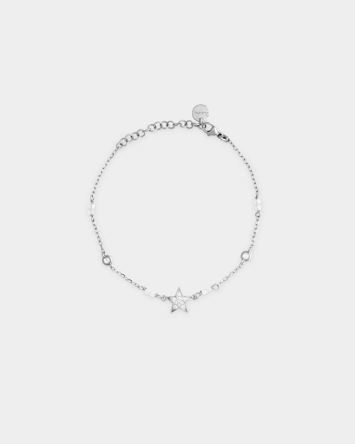 Pulsera con cadena y estrella en pavé - STARDUST TEN