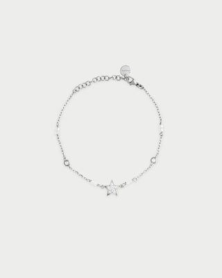 Pulsera con cadena y estrella en pavé - STARDUST TEN