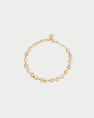 Bracelet with pavé and plain circles - STARDUST TEN