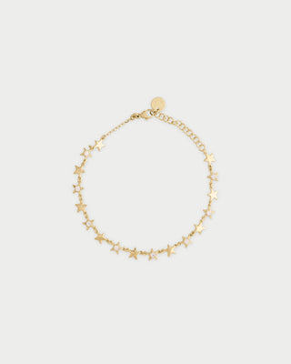 Bracelet with pavé and plain star - STARDUST TEN