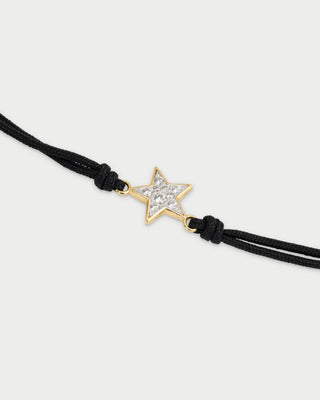 Bracciale tessuto stella small pavè - STARDUST TEN