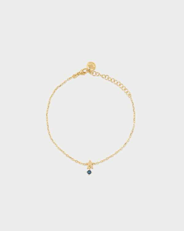 Pulsera mini estrella y punto de luz