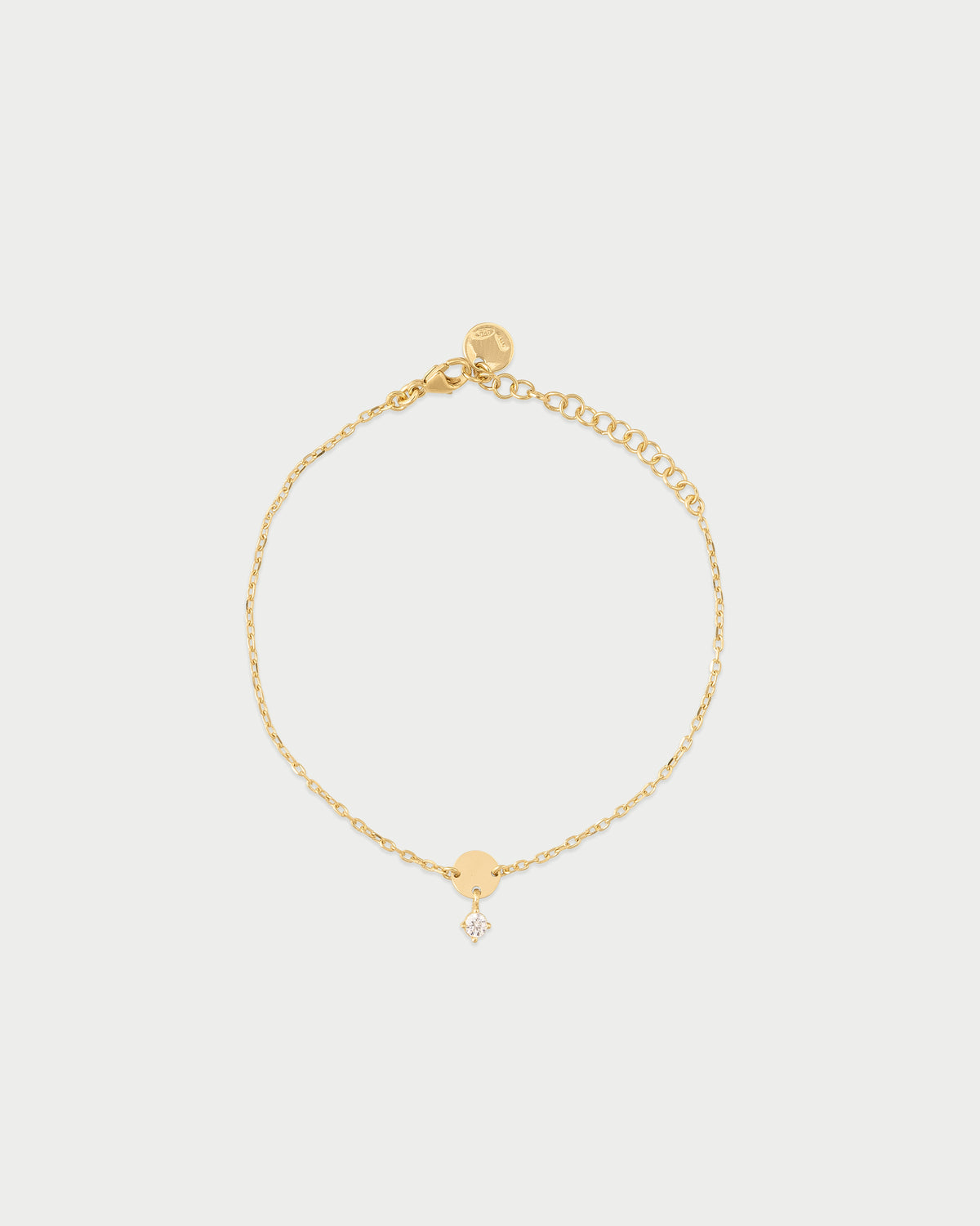 Bracciale mini disco e punto luce