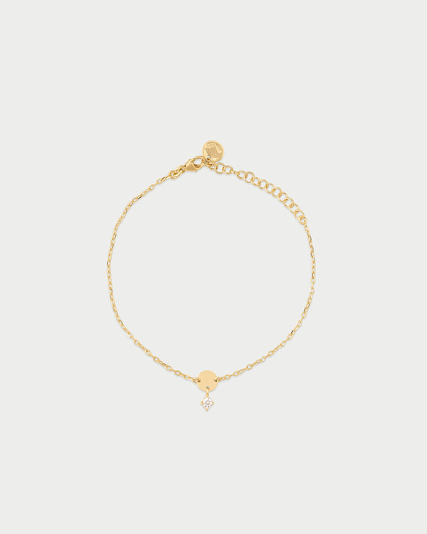 Pulsera mini disco y punto de luz