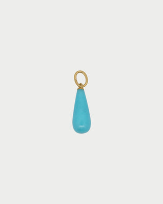 Charm Goccia Giada Sky