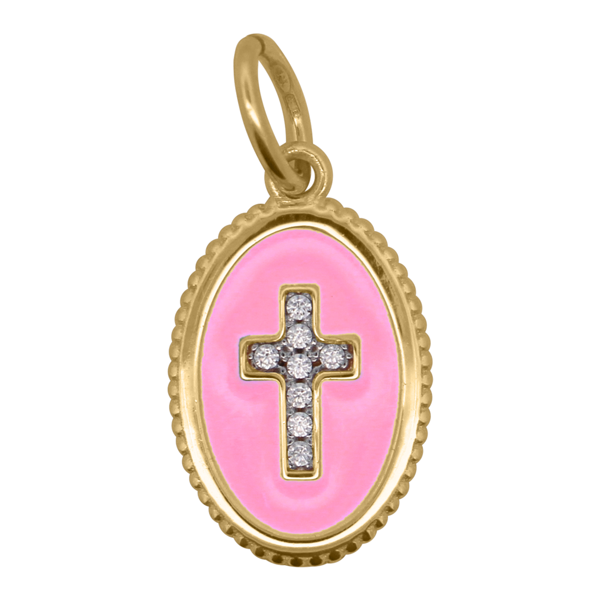 Charm Cruz Rosa