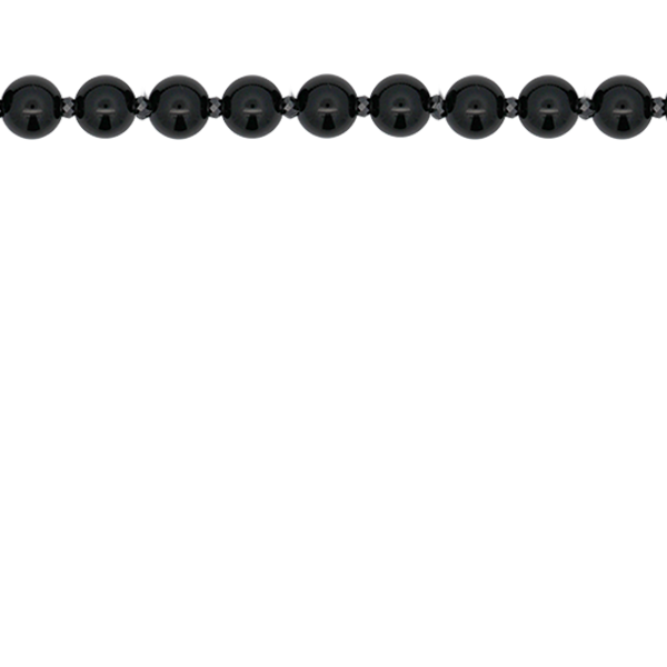 Girocollo base agata nera e zirconi milky