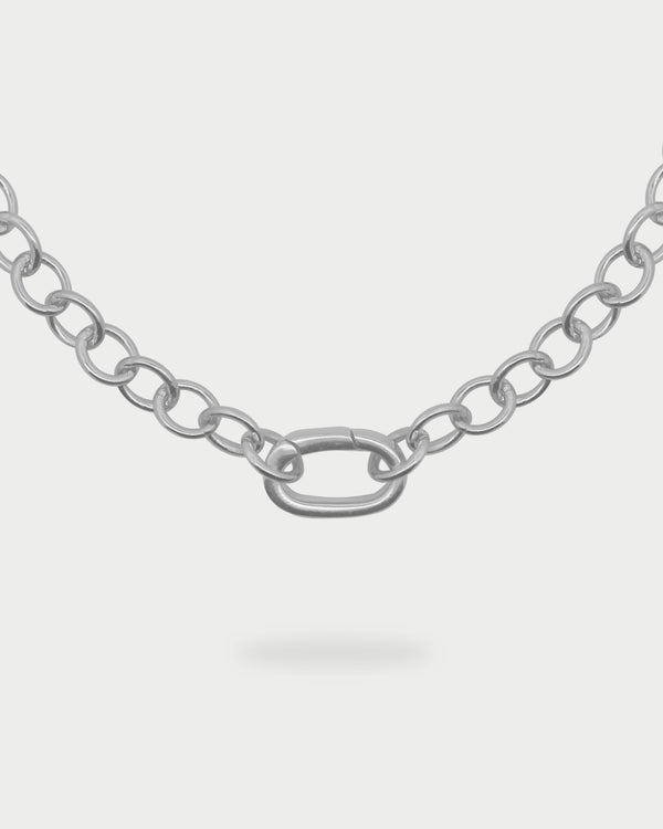 Gargantilla cadena rolo base ovalada