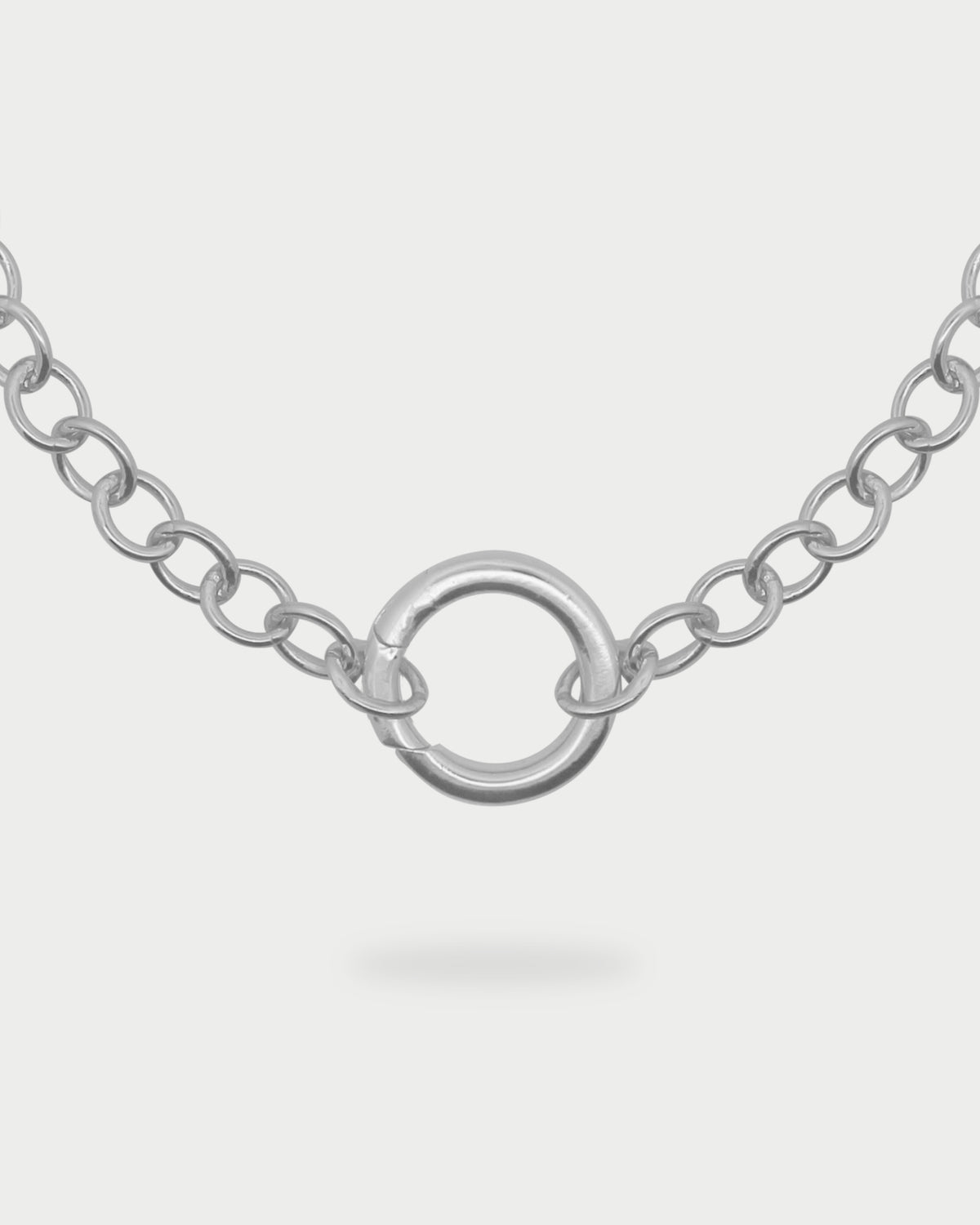 Rolo chain choker Circle base