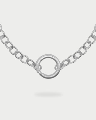 Rolo chain choker Circle base