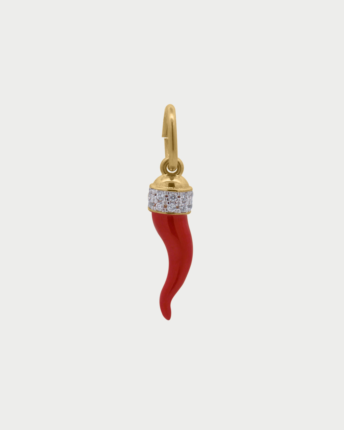 Charm de cuerno rojo XL