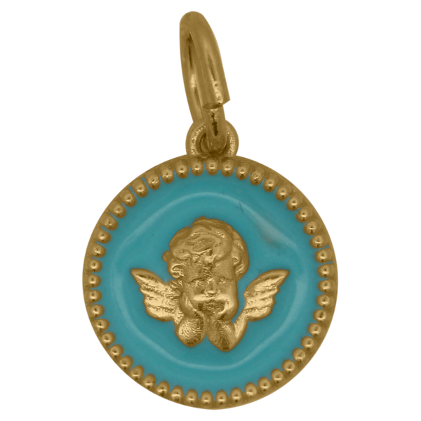 Medalla Charm Ángel Azul