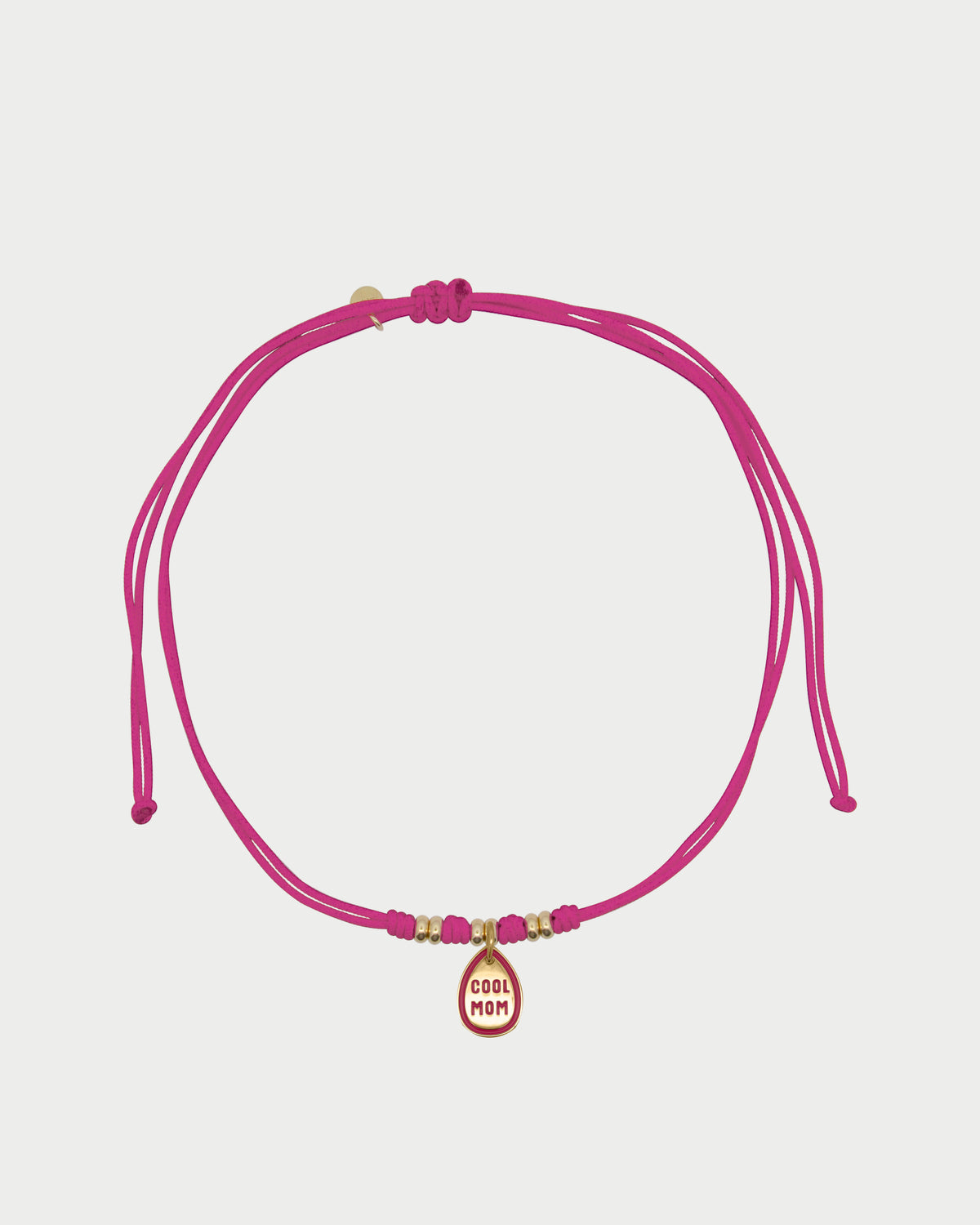 Girocollo COOL MUM con Rondelle Fucsia