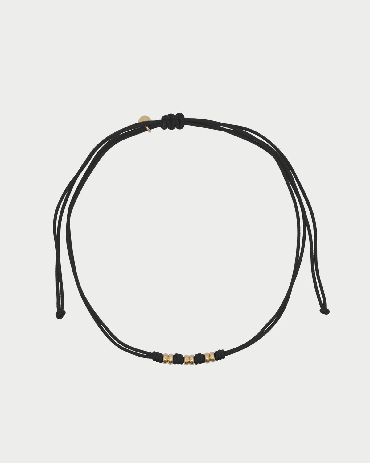 Soft cord choker with washers