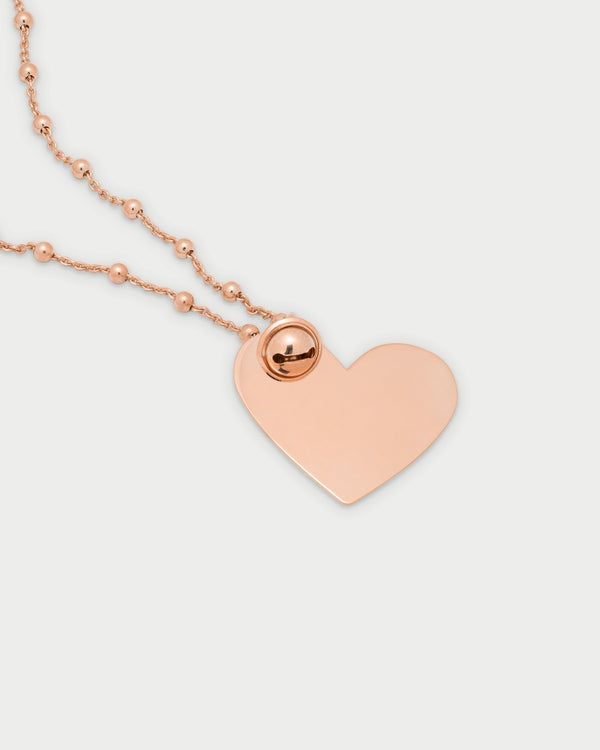 Collana a Pallini con Ciondolo Cuore