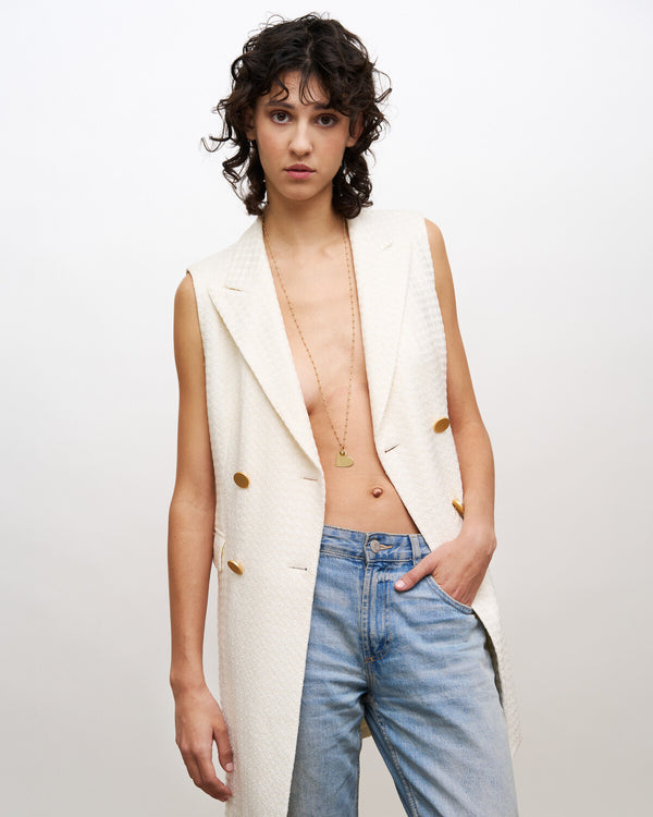 Collana a Pallini con Ciondolo Cuore