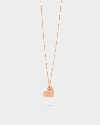 Collar de Cuentas con Colgante Corazón