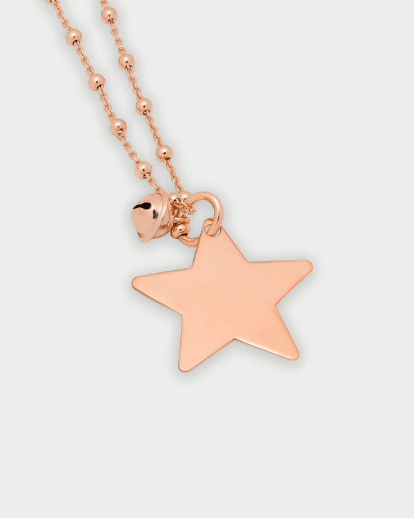 Beaded Necklace Star Pendant