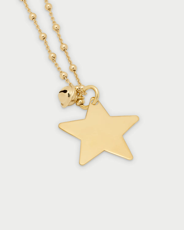 Beaded Necklace Star Pendant