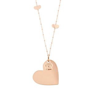 Collana Inserti Cuore con Ciondolo Cuore