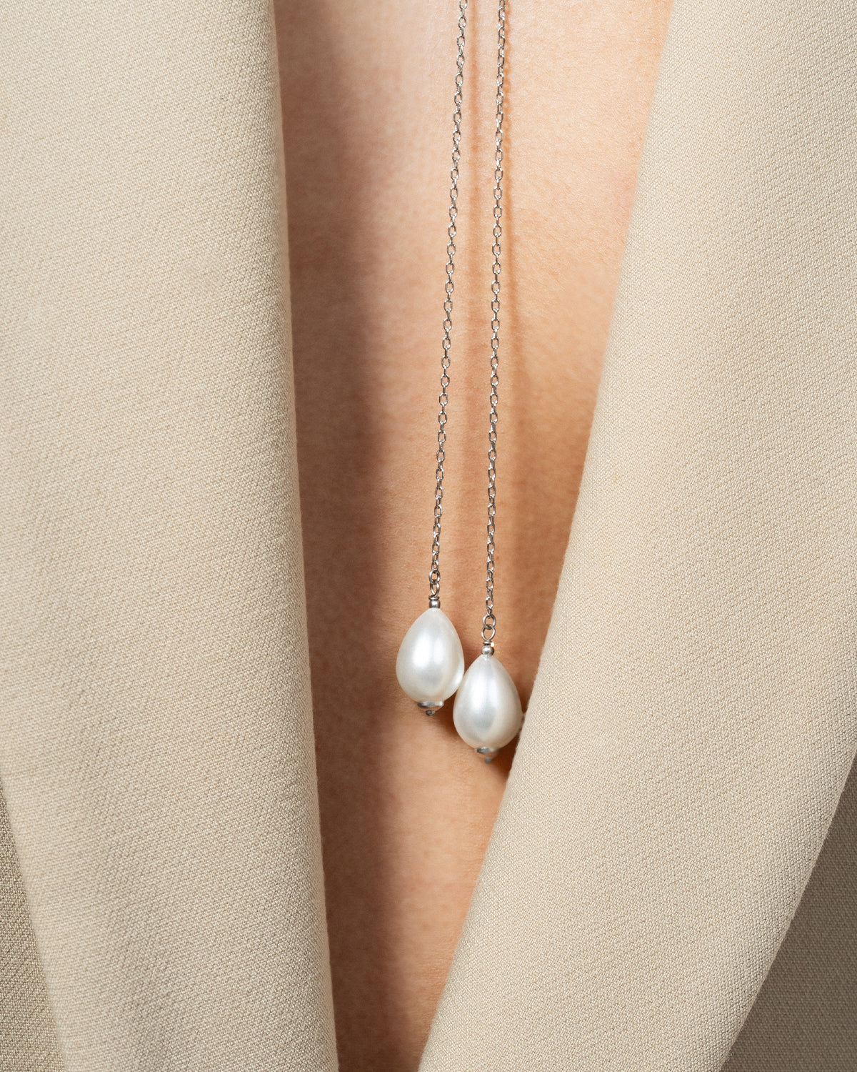 Collana Sali-Scendi Ellisse Pearl