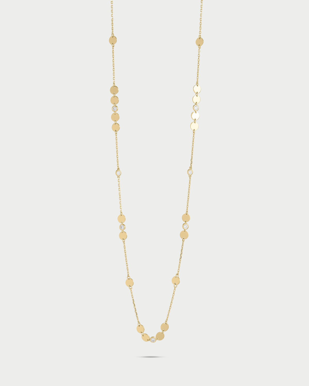 Collar con discos y engastes - SHAPES